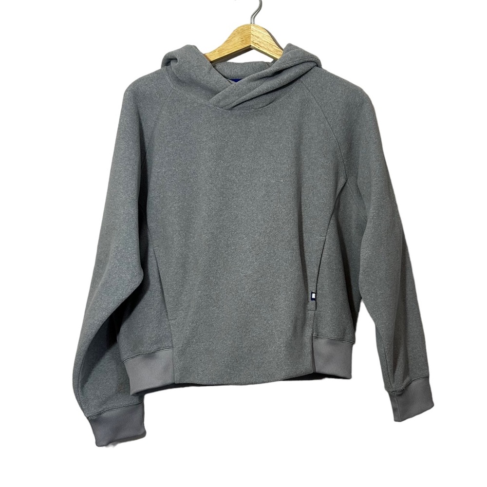 Kit And Ace Hygge Pullover Fleece Hoodie, Size S Gray